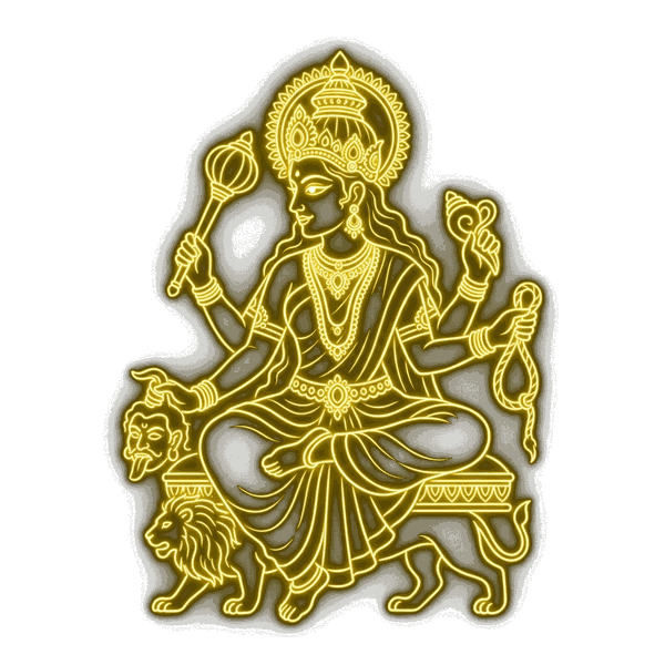 Maa Baglamukhi Outline