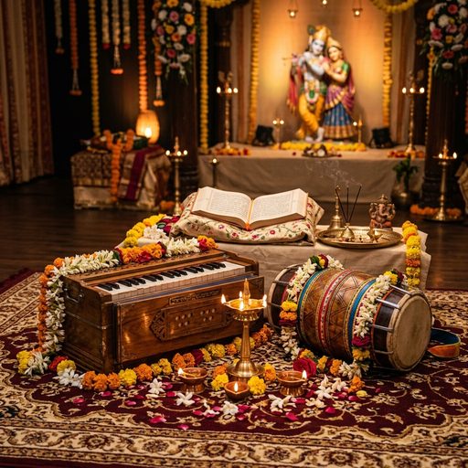 Devotional Musical Bhajan Setup